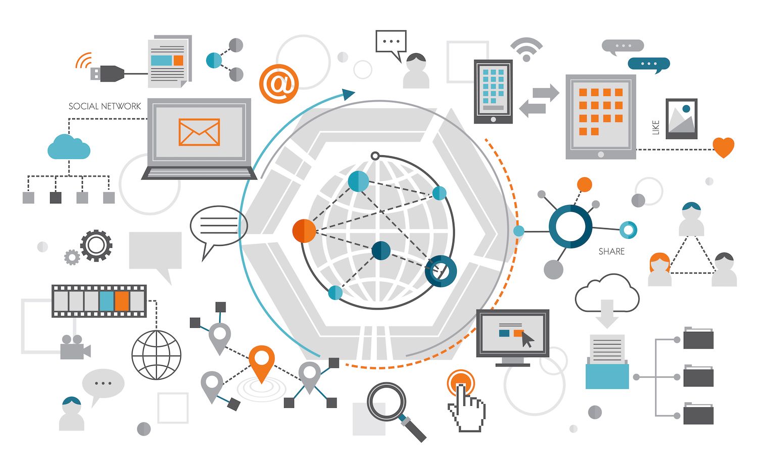 analytics dashboards on various social media and data platforms